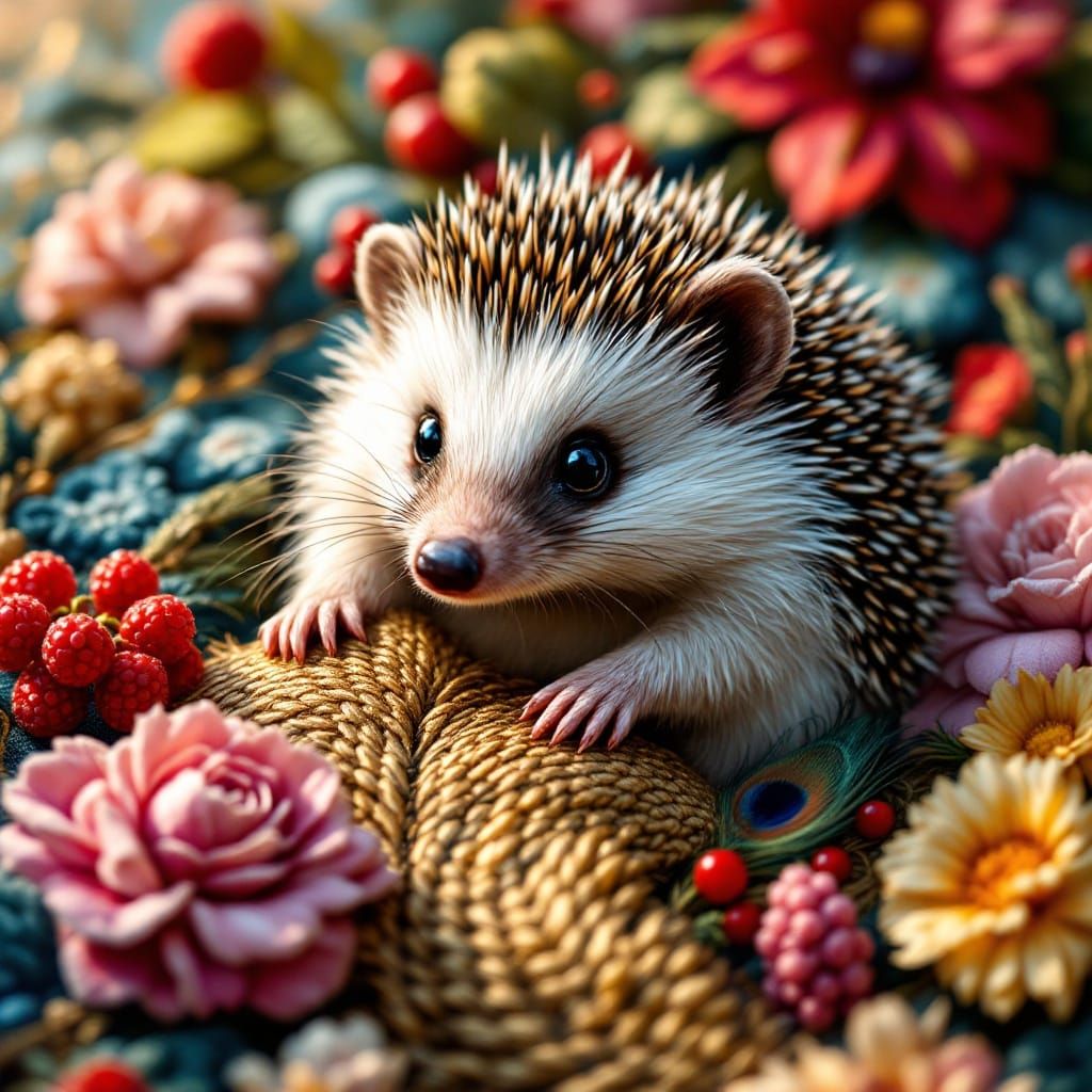 C'est moi , le petit hérisson !!!!