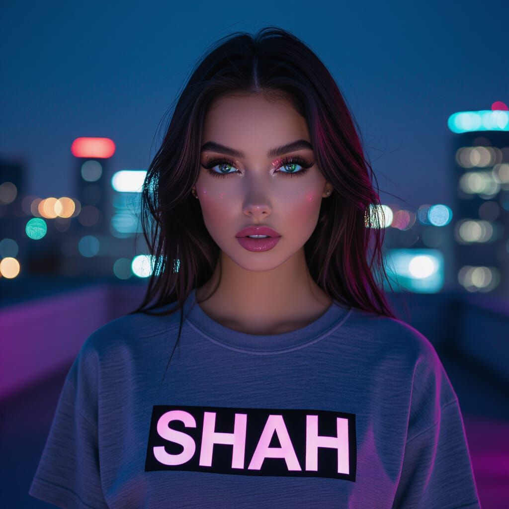 Nighttime Fashion Portrait in Editorial Photography Style