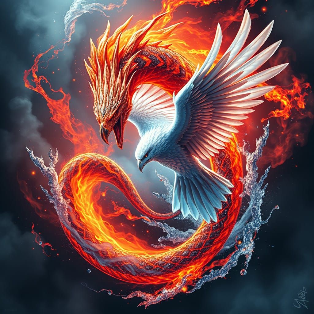 Serpent and Eagle Collide in Elemental Forces