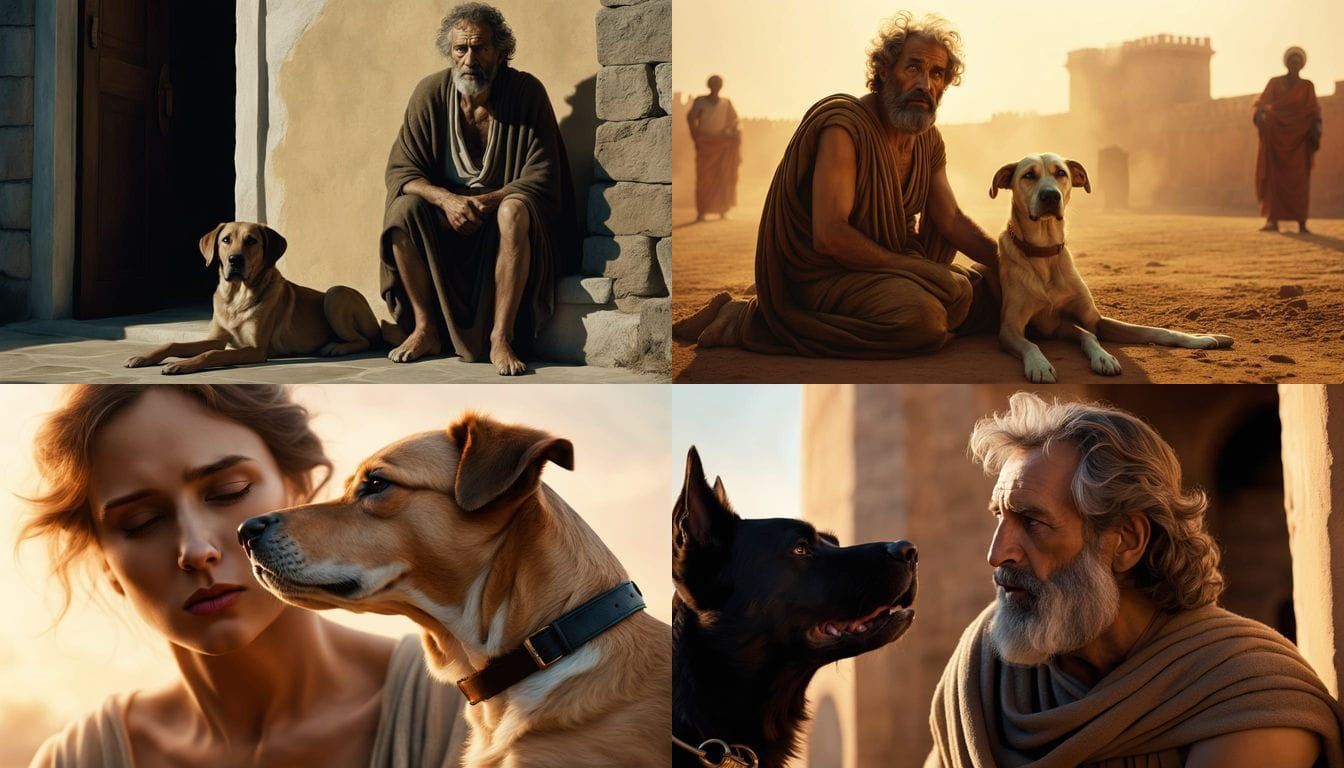 A Bittersweet Reunion at Odysseus's Palace in Ancient Greece