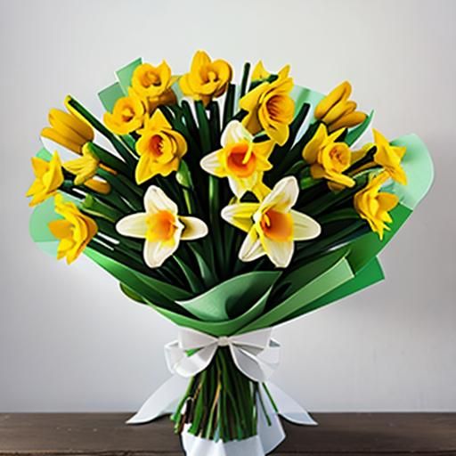 Daffodil Bouquet Still Life
