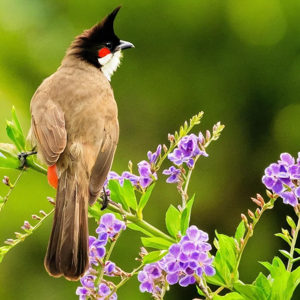 Striking Red-Whiskered Bulbul Portrait in Natural Light