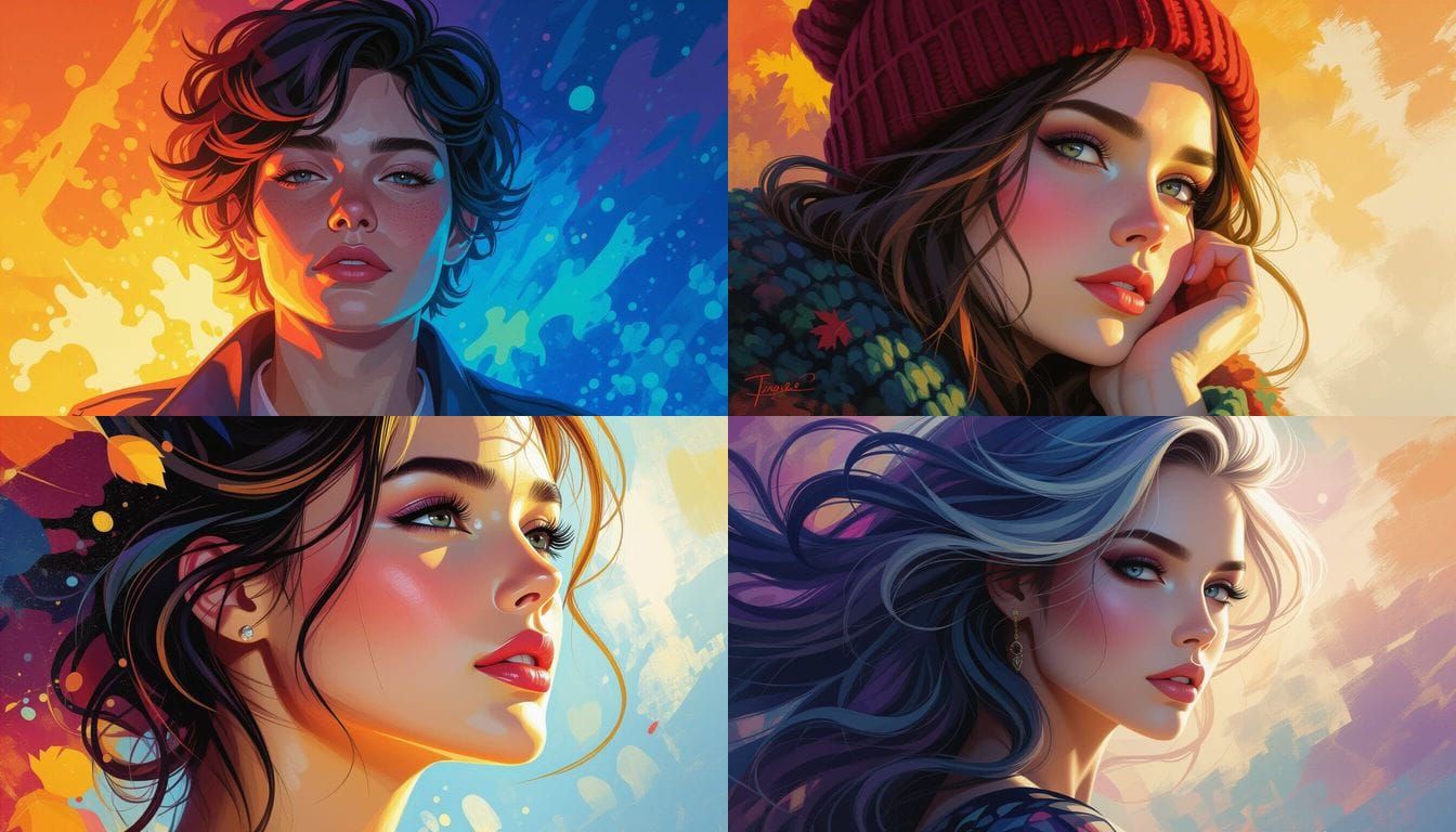 Dreaming of October: Hyperrealistic Splash Art