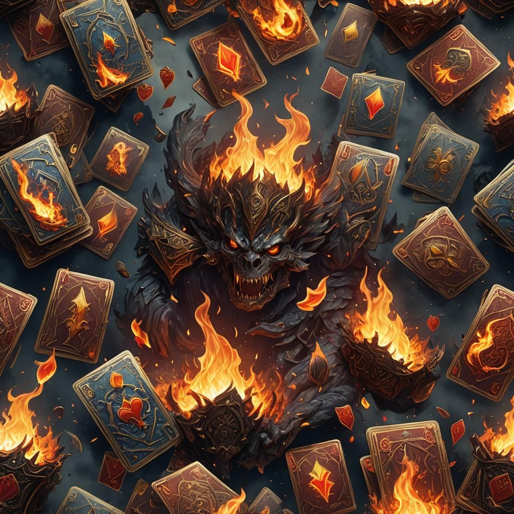 Cards Drooling Fire: Fantasy Concept Art