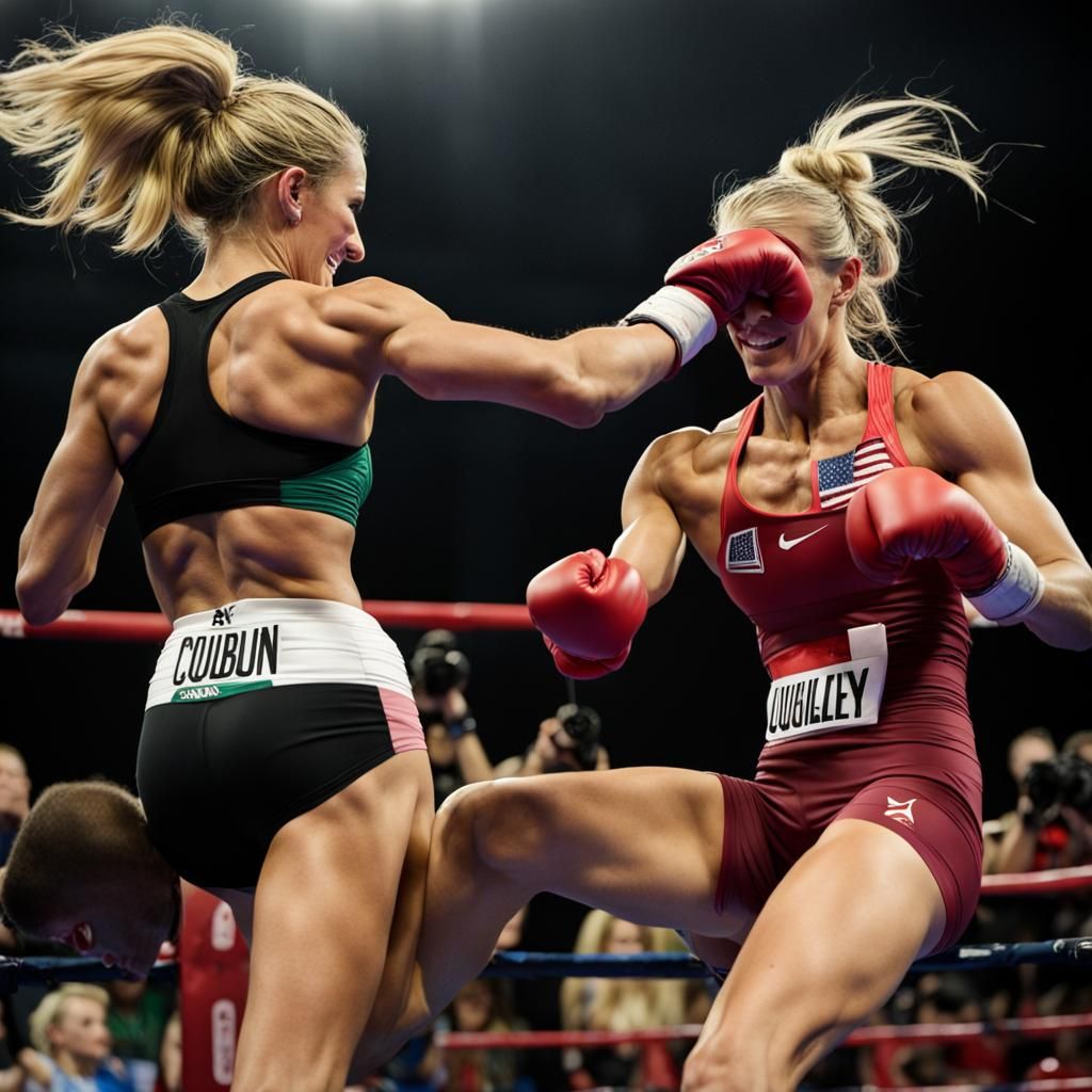 Emma Coburn Wins Boxing Match