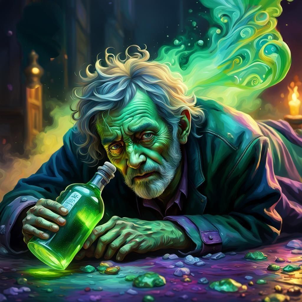 Absinthe Drunkard's Green Fairy Vision