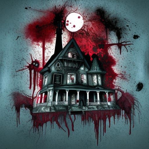 Nightmare Horror House in Bloody Hues