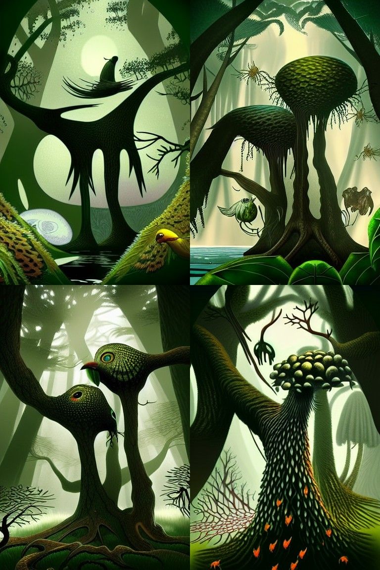 Strange Vegetation in Misty Hollow: Lovecraftian Horror