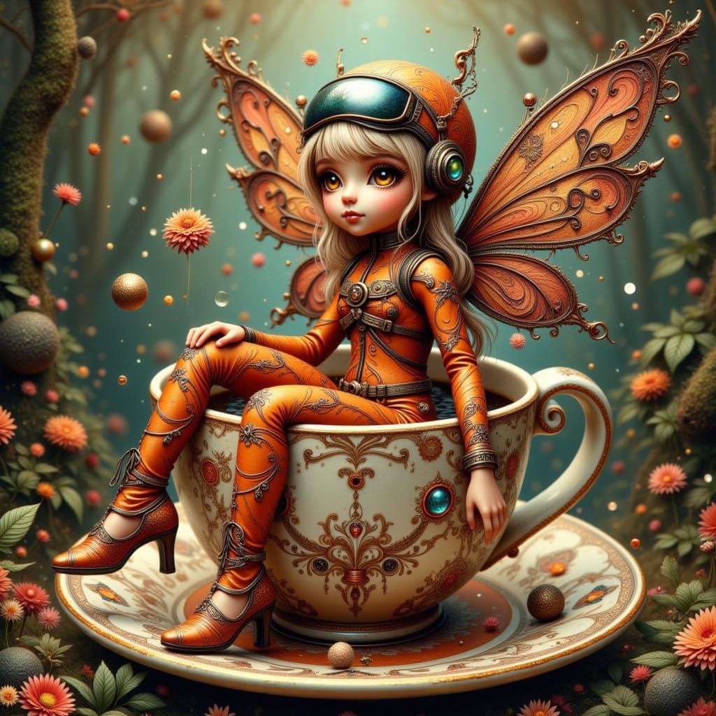 Whimsical Steampunk Fairy