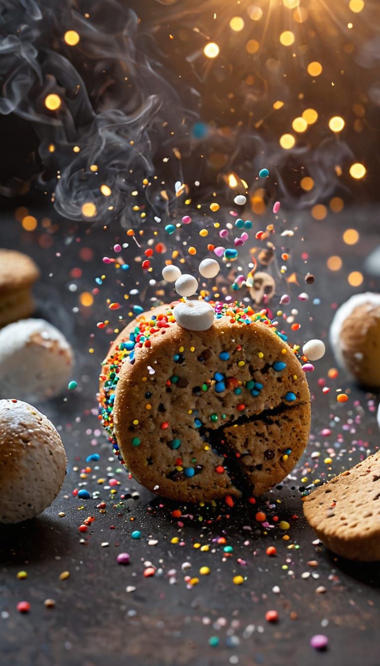 Sugary Chaos in Vibrant Colors