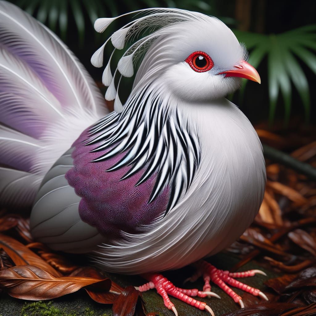 A Lophura Bulwari bird