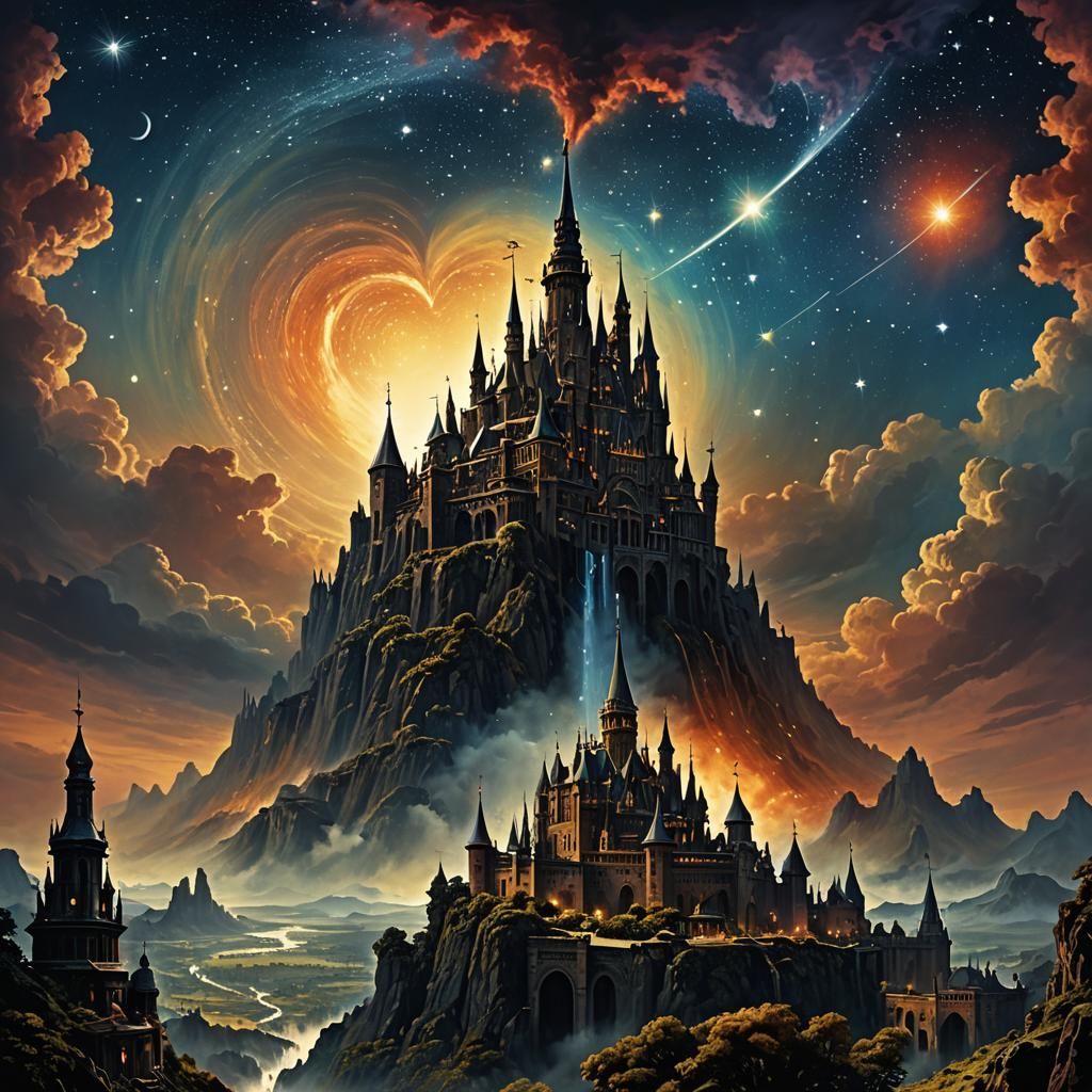 Timeless Celestial Event in Vibrant Colors