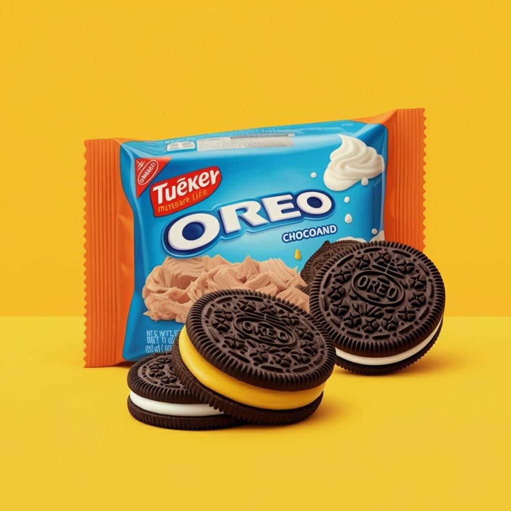 Surreal Tuna and Oreo Cookie Fusion
