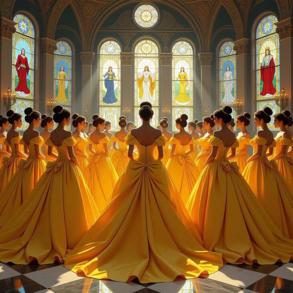 Extravagant Ball in Art Deco Ballroom