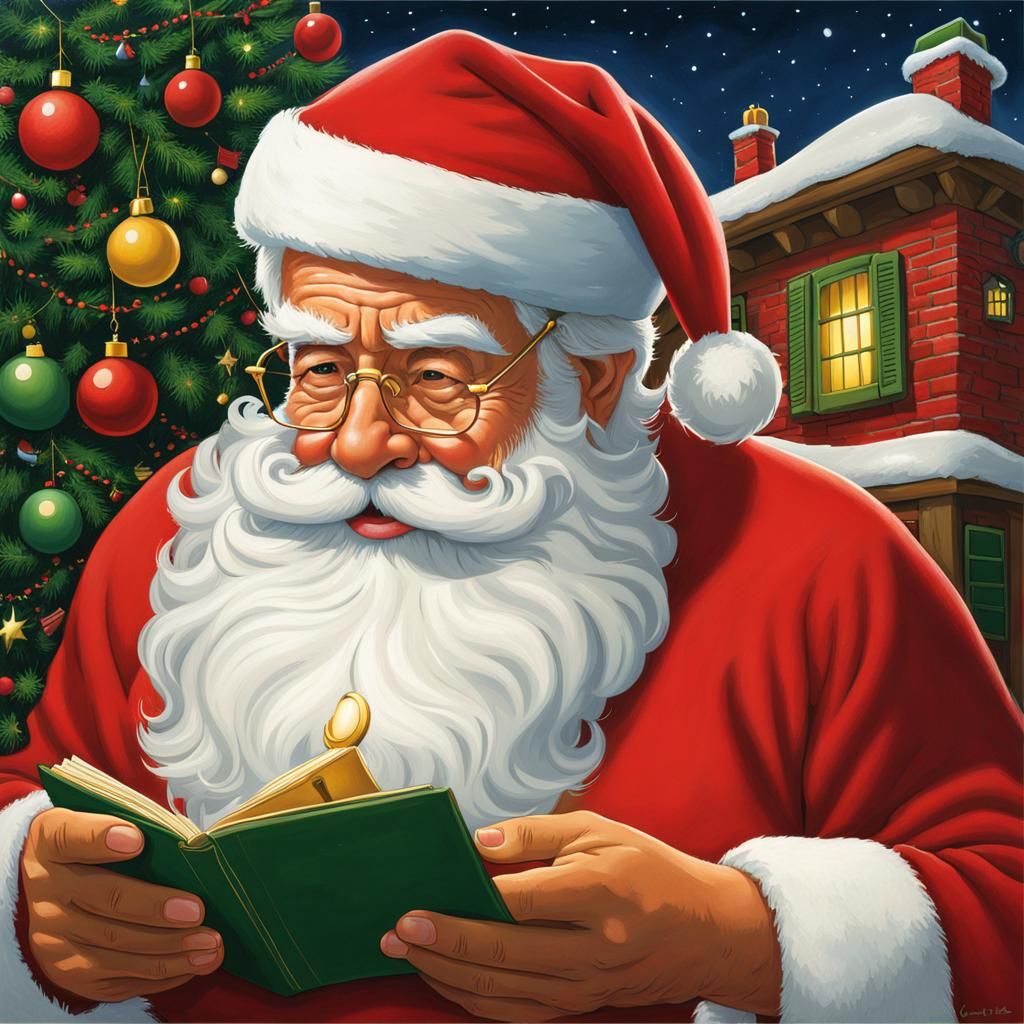 Santa Claus Retirement in Futurism Style