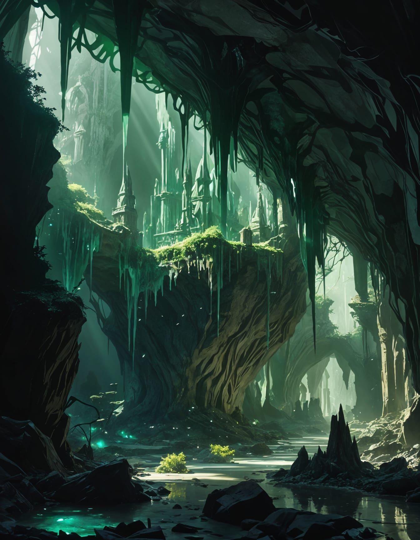 Emerald Cathedral in a Natural Gothic Archway