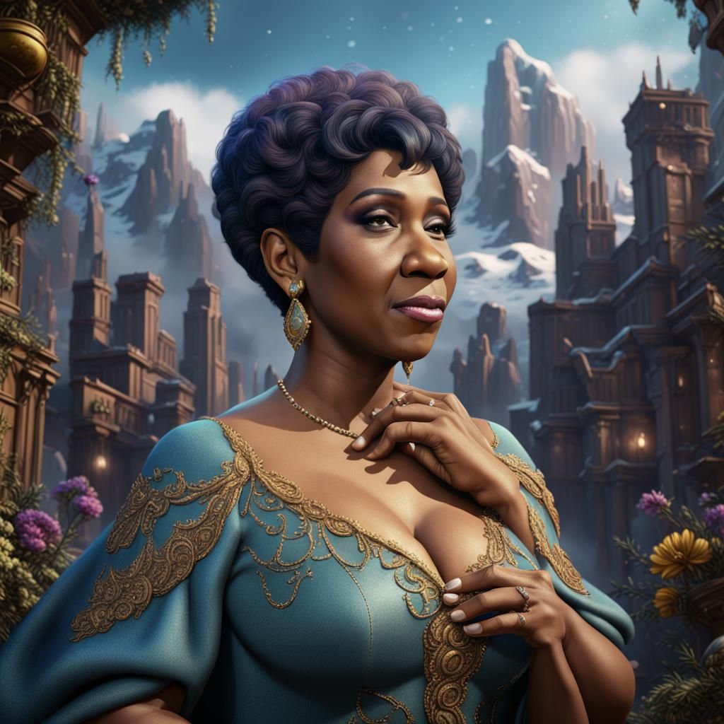 Aretha Franklin Fantasy Concept Art