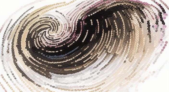 Sleek Astral Sequins in Vibrant Curvilinear Colors