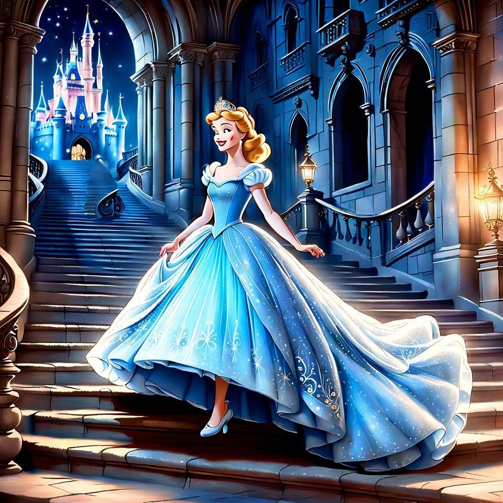 Cinderella Leaving The Castle Ball