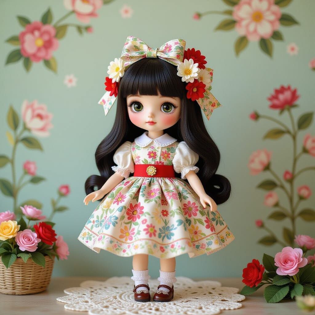 Colorful Fabric Centipede Toy in Lowbrow Art Style