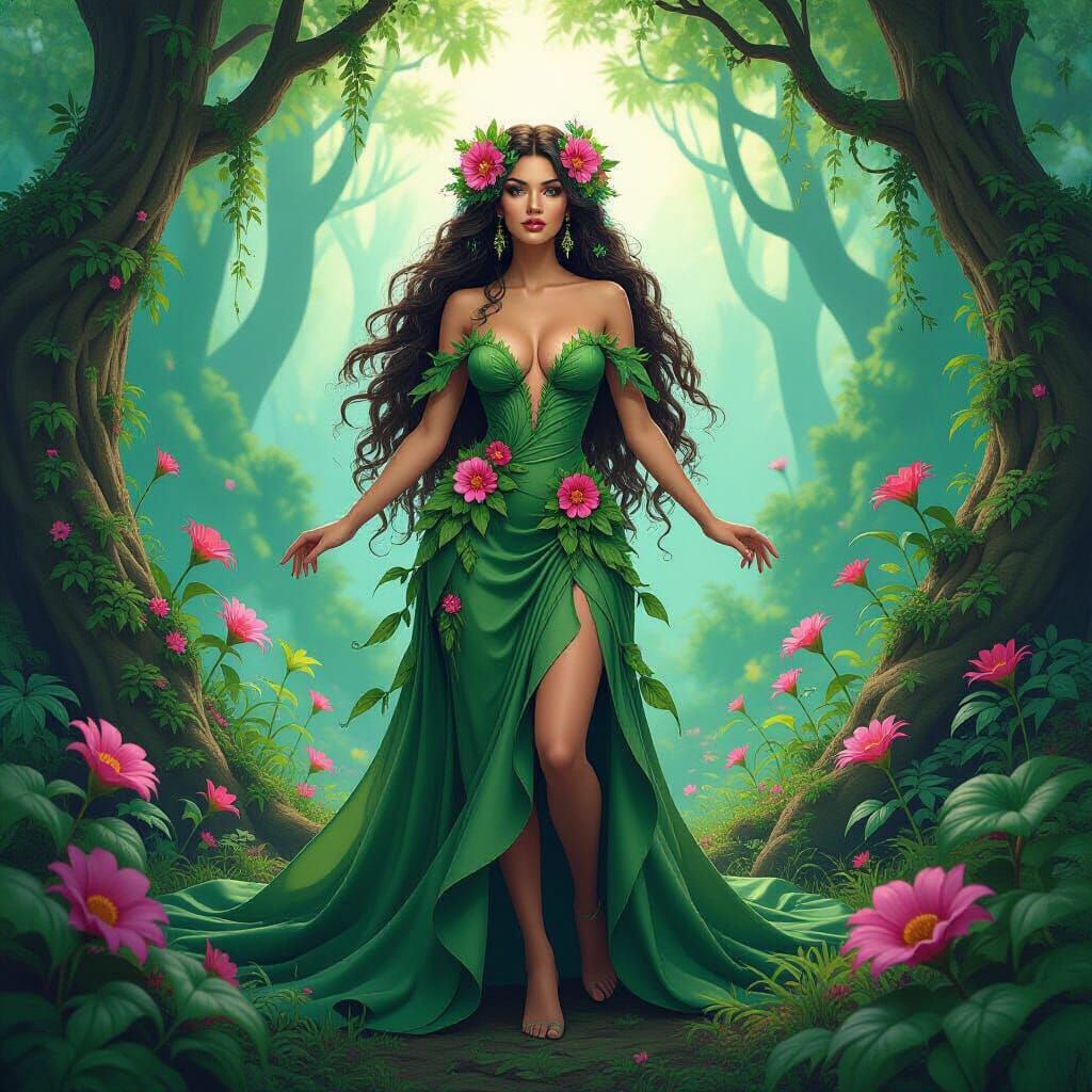 The Green Thumb: Mystical Supervillain in Fantasy Forest