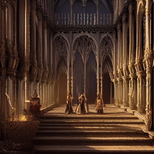 Dramatic Gothic Kingdom Digital Matte Painting