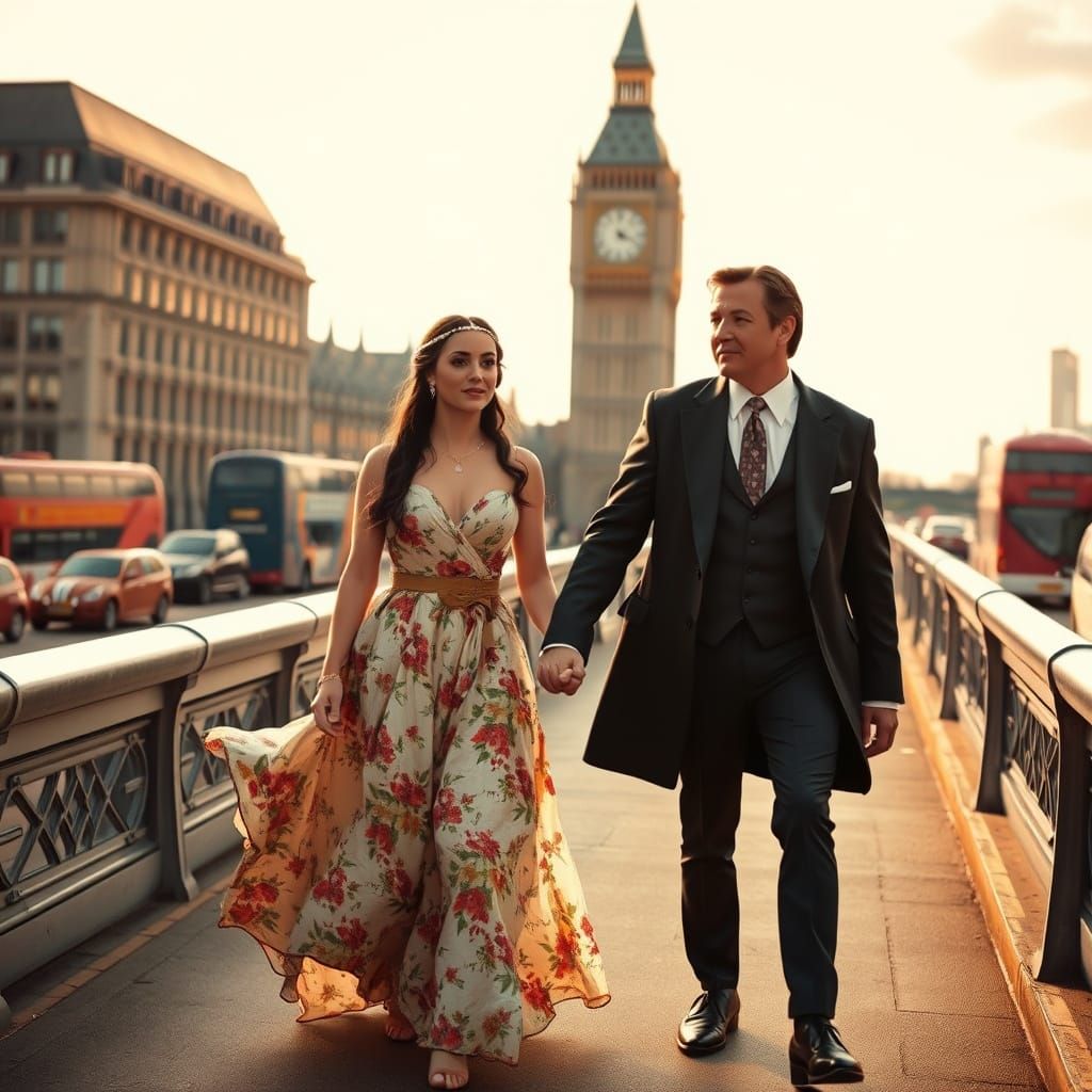 Pocahontas and John Smith on Thames: Golden Age Style