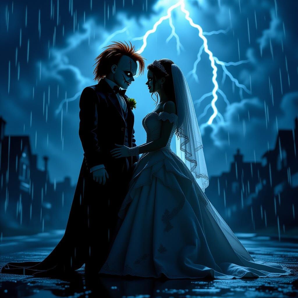 Chucky and Bride of Chucky in Gothic Horror Storm