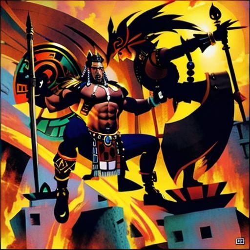 AI Image of Majestic Aztec Gods