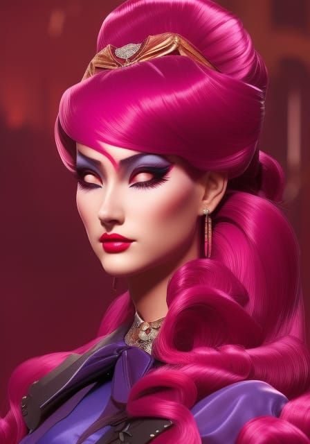 Vampire Geisha Disney Princess in Digital Art