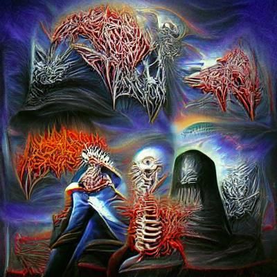 Intricate Skull Artwork in Dark Fantasy Style