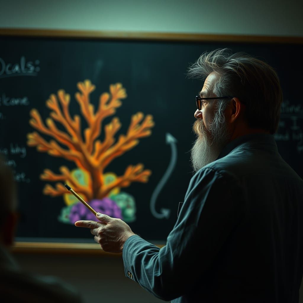 Eccentric Professor Lectures on Coral Reefs