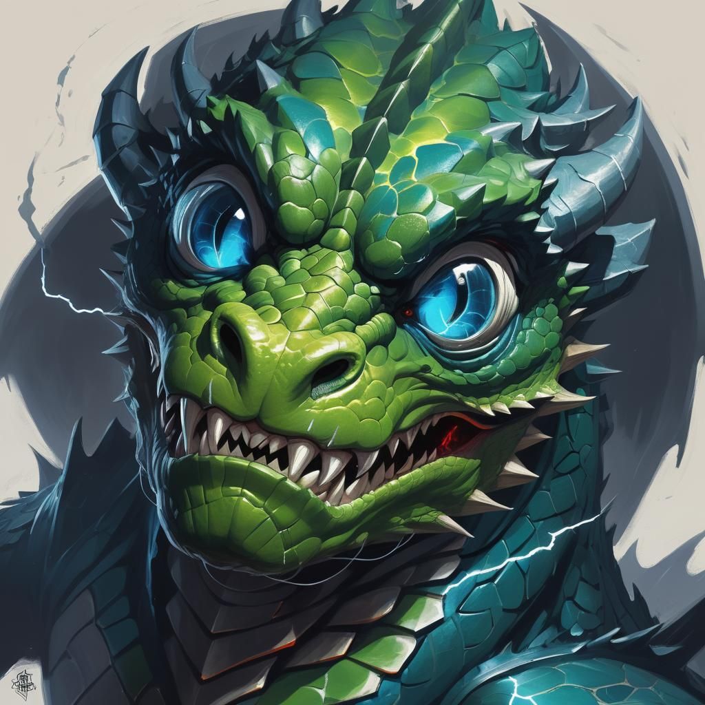 Electric Dragon in a Sinister Style