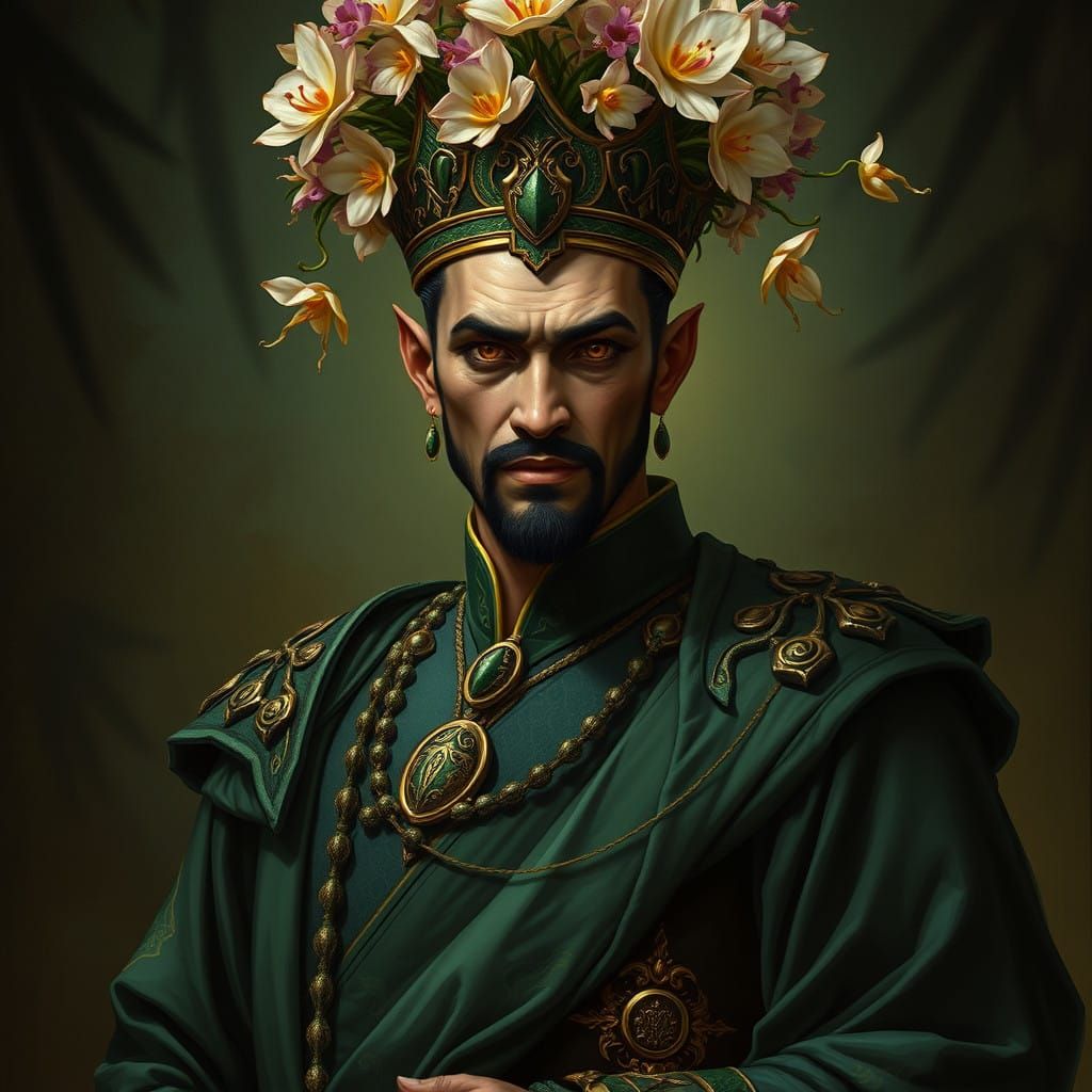 The Verdant Emperor: A Classical Portrait of Balance and Har...