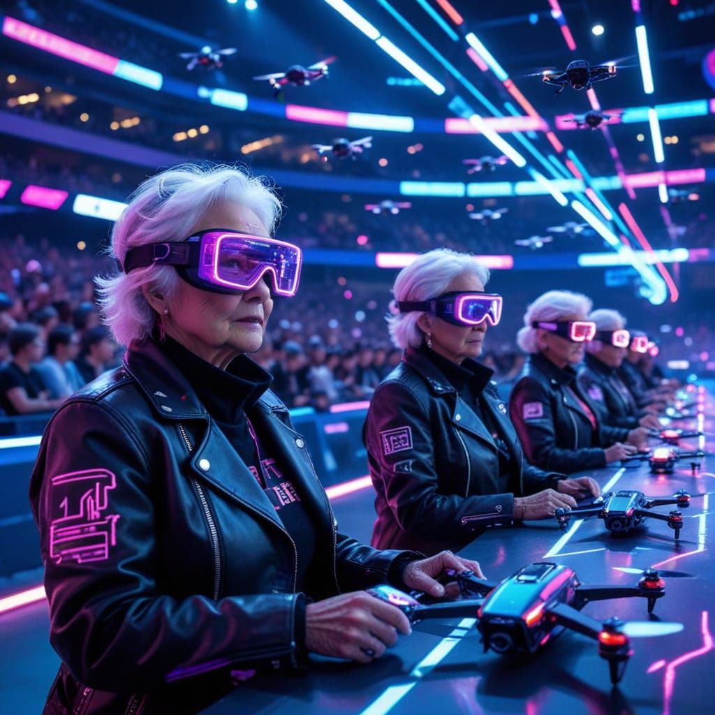 Never too old for a drone competition