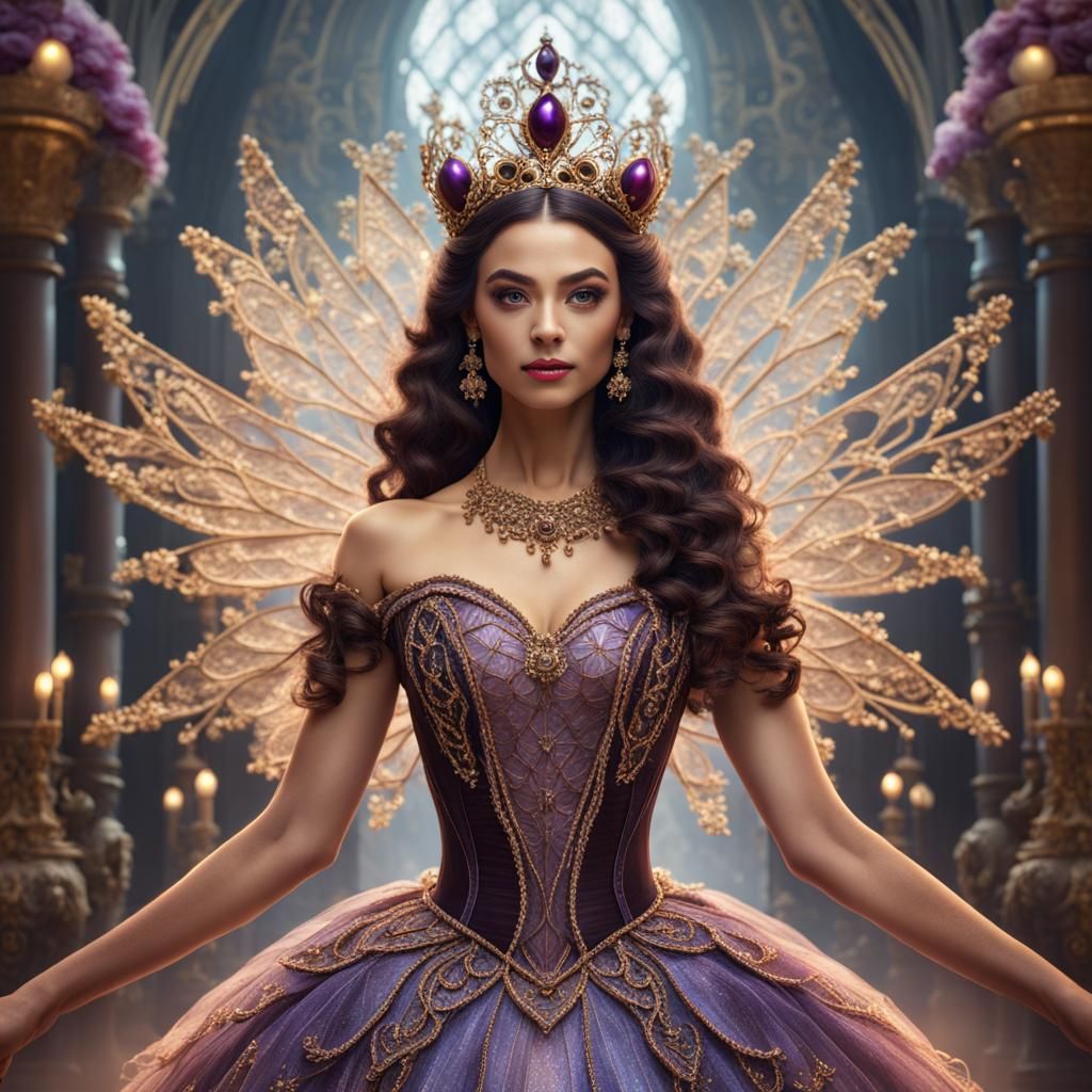 Nutcracker Ballerina Sugar Plum Fairy: Detailed Matte Painti...