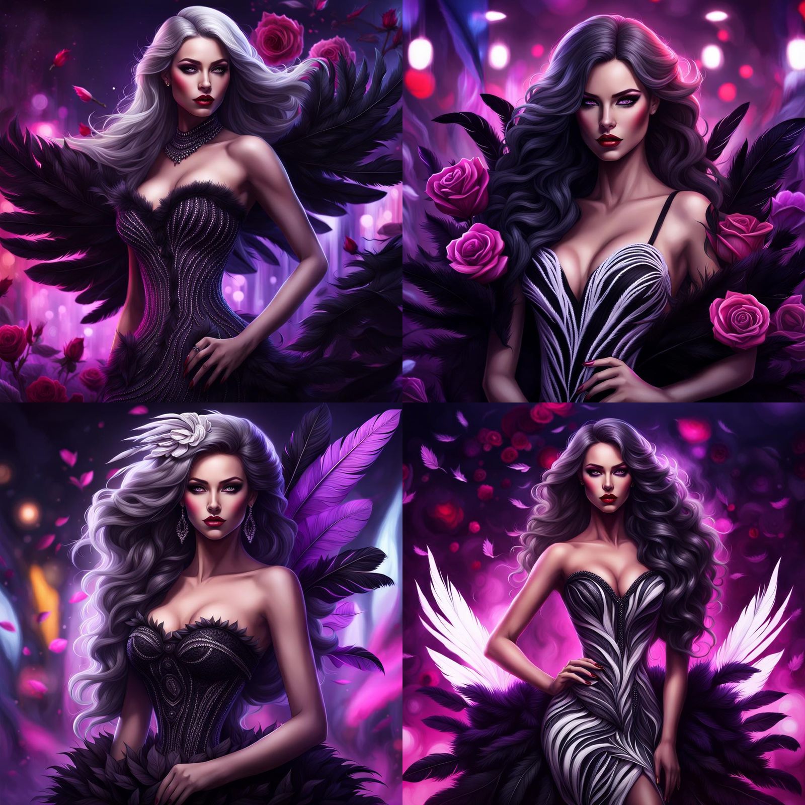 Purple Rose Fairy Goddess