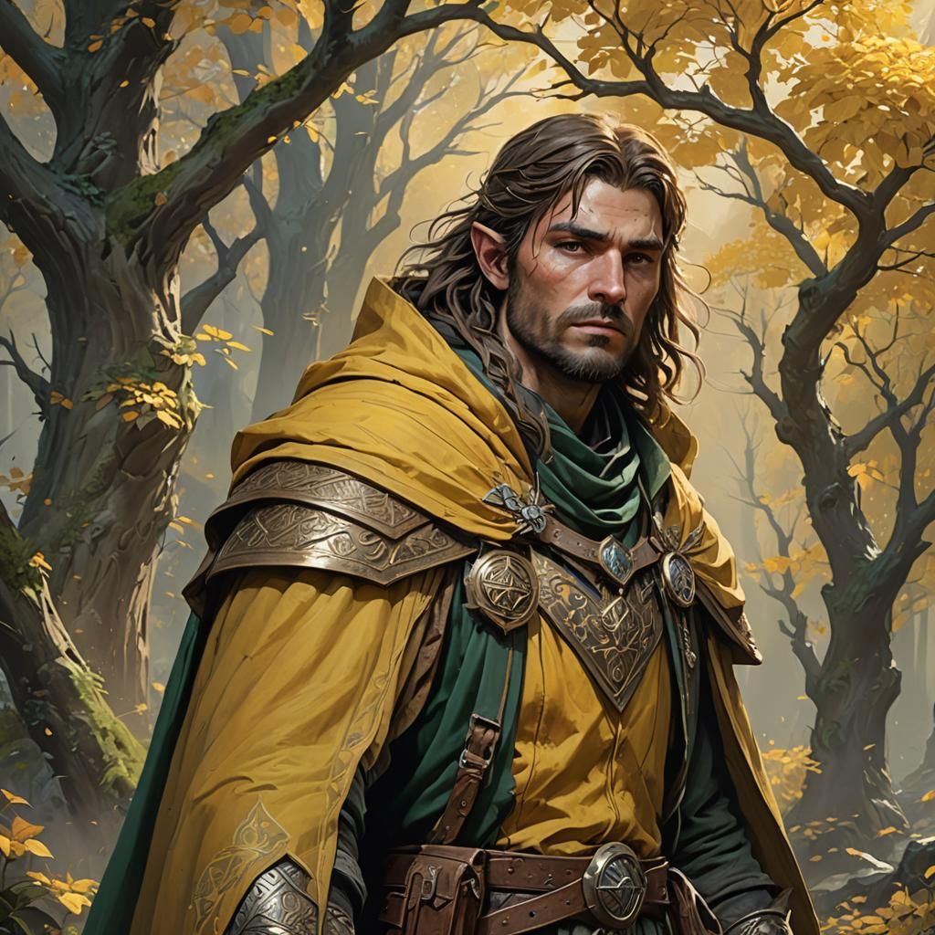 Ranger of Ithilien Portrait in Hyperdetailed Digital Art