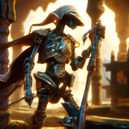 Skeleton Knight: Dark Fantasy Concept Art