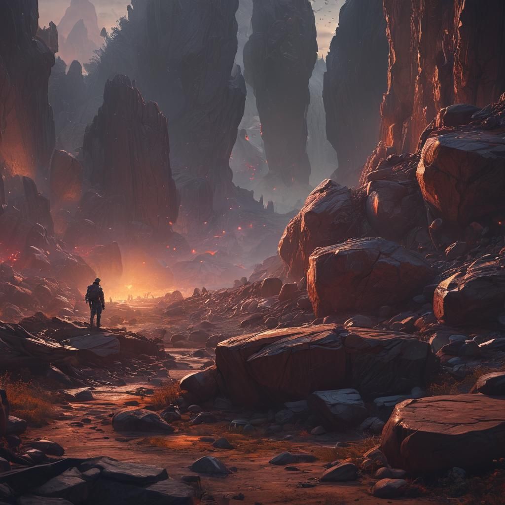 Hero Surveys Chaotic Battlefield with Magic