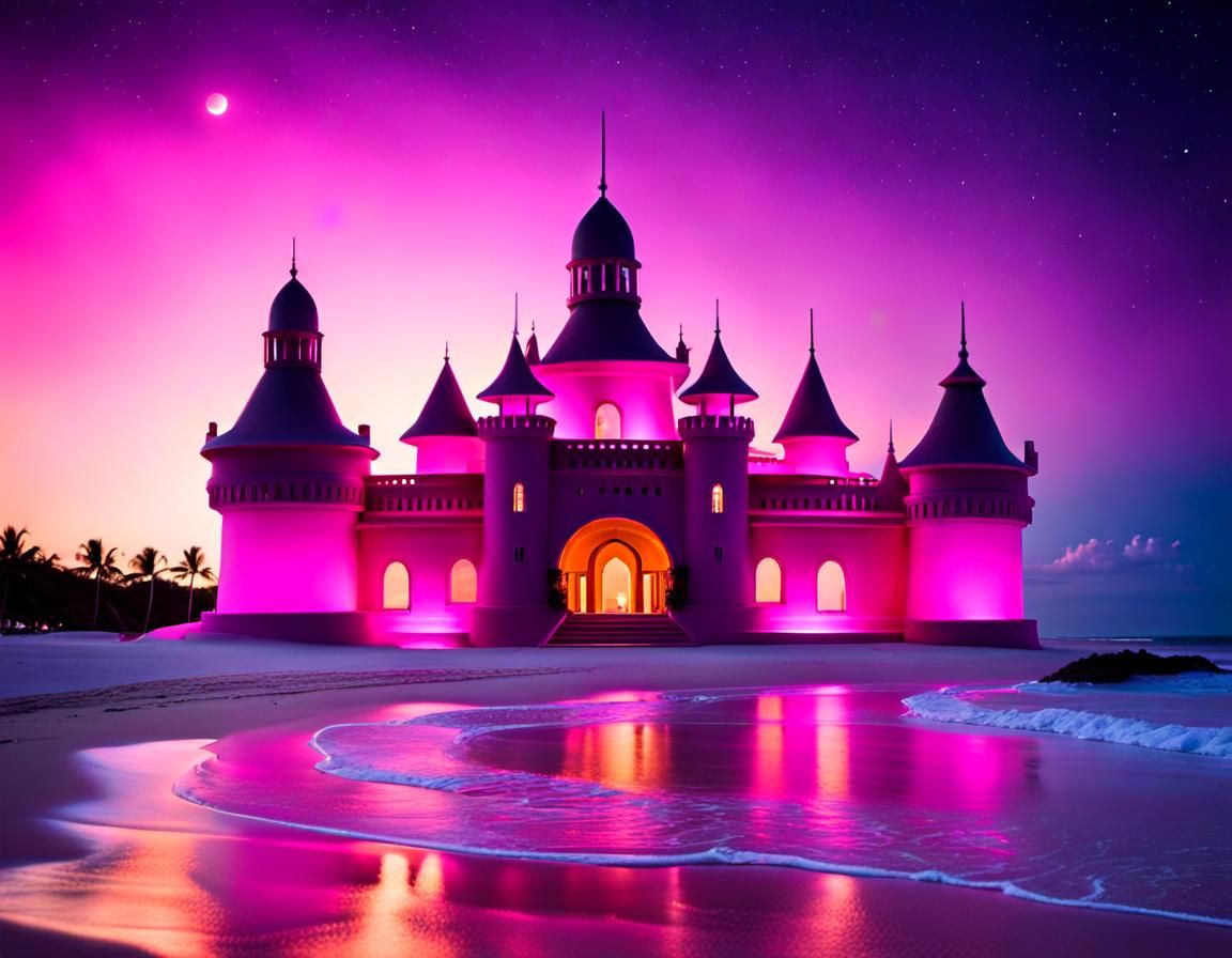 Bioluminescent Sandcastle Hotel on Luminous Beach
