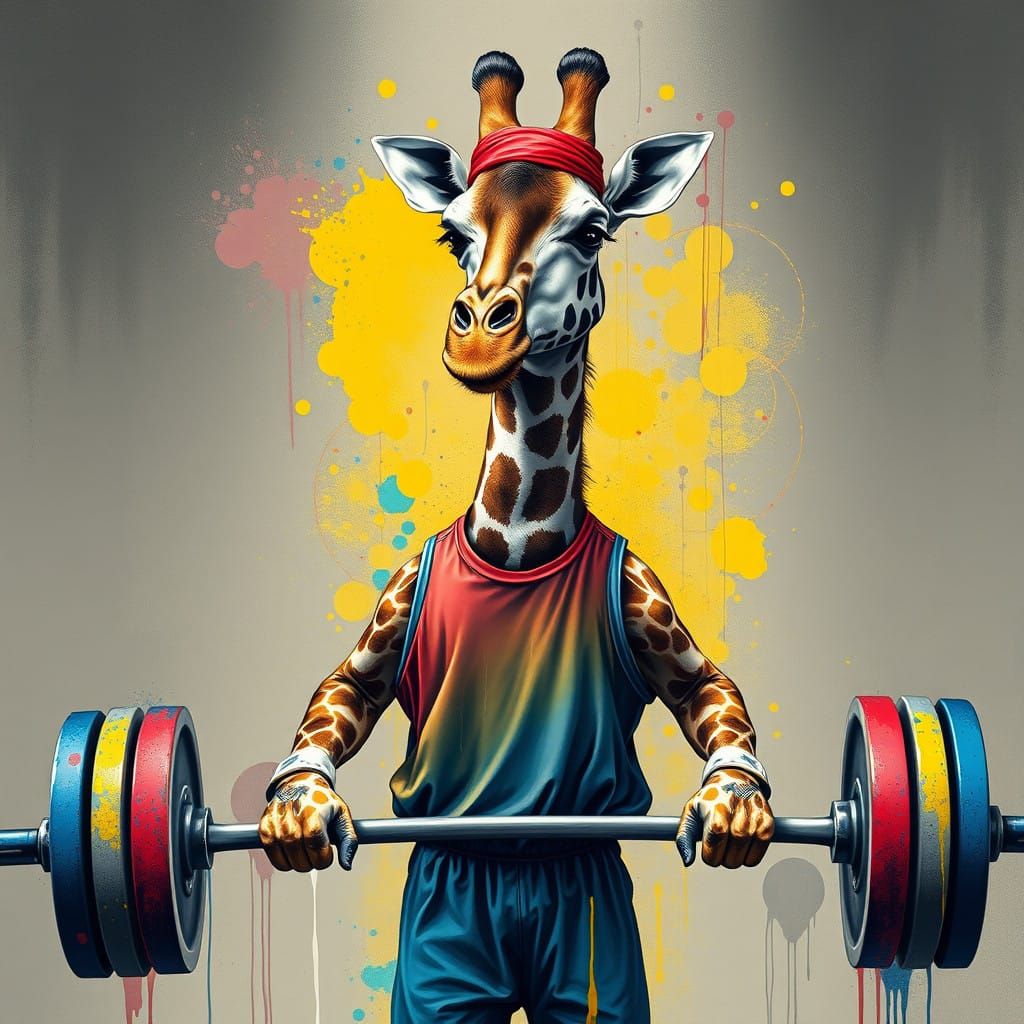 Giraffe Athlete in Czech Olympic Games