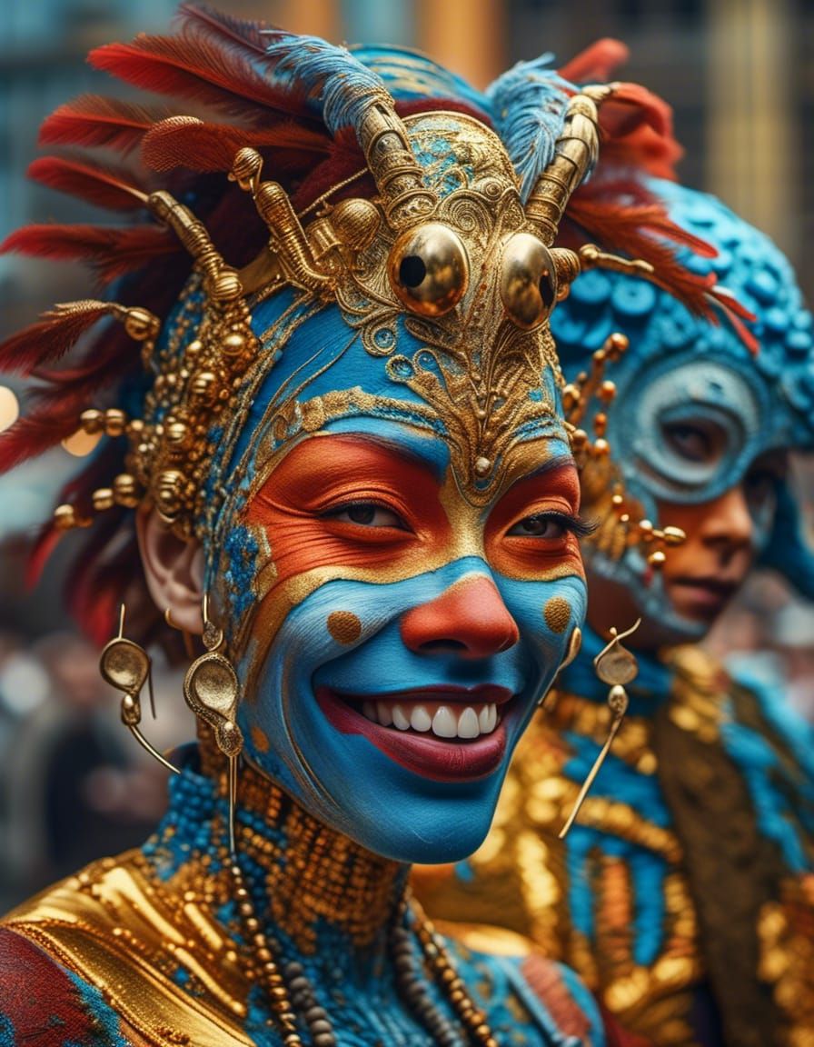 Golden Abstract Cycles: Detailed Matte Painting in 8K