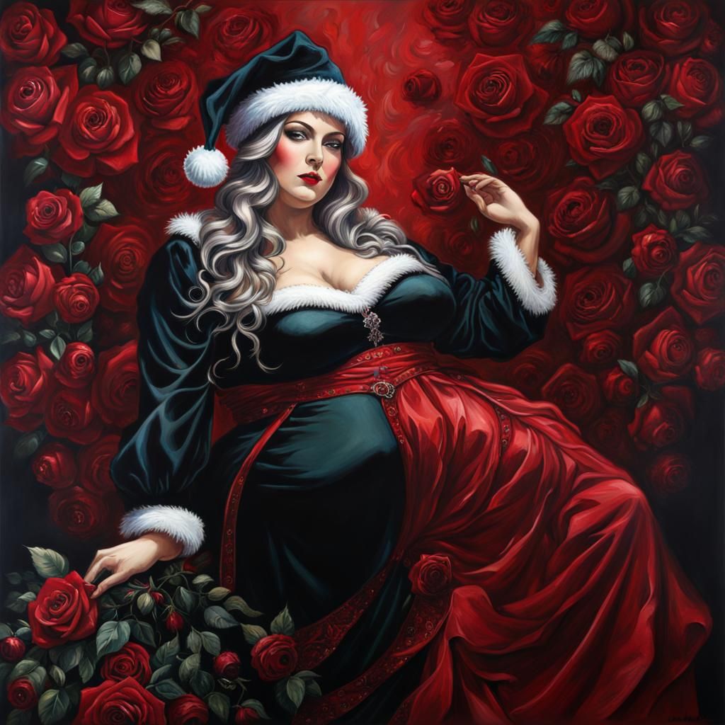 Full Body portait of A beautiful full-figured female father ...