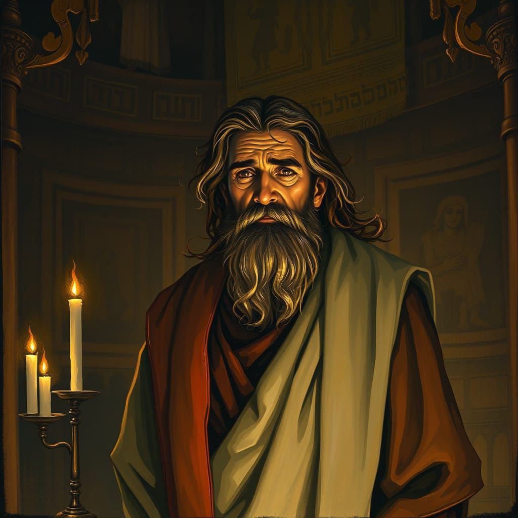 Moses Contemplates the Anger of the Lord in Ancient Tabernac...