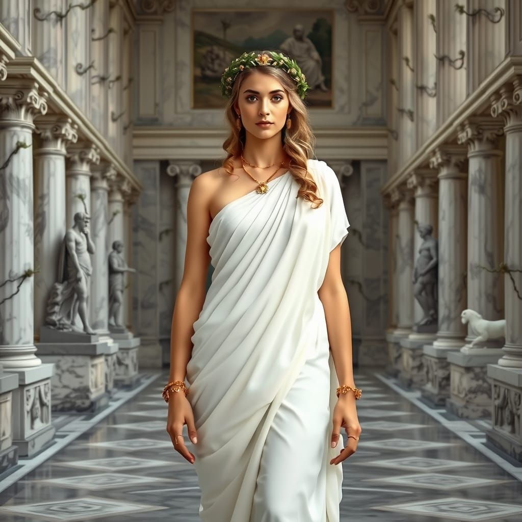 Roman Princess in Neoclassical Style