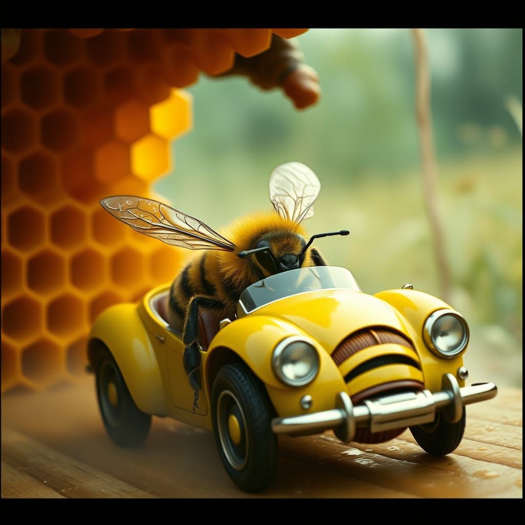 Epic Bee Roadster Enters Honeycomb Masterpiece
