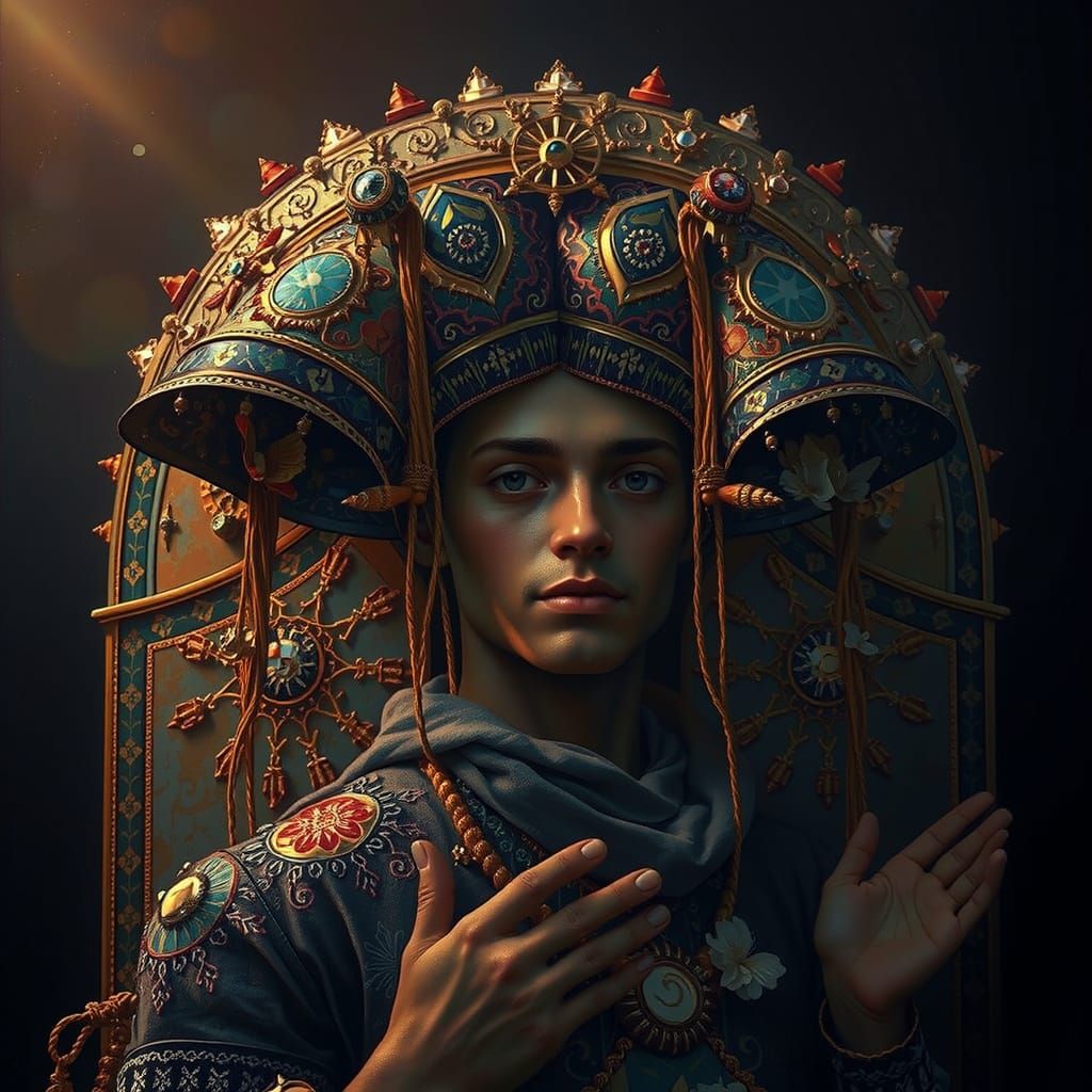 Masterpiece Painting of Beauty and Truth