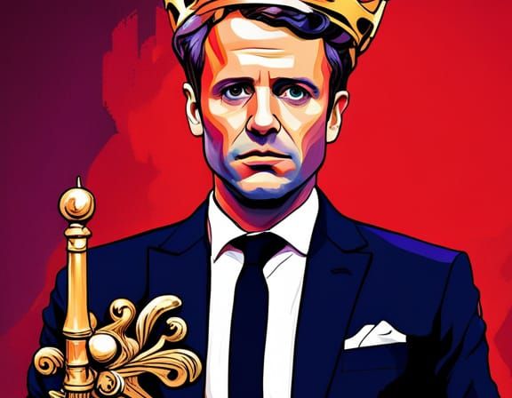 Macron as Game of Thrones Character, Wes Anderson Style