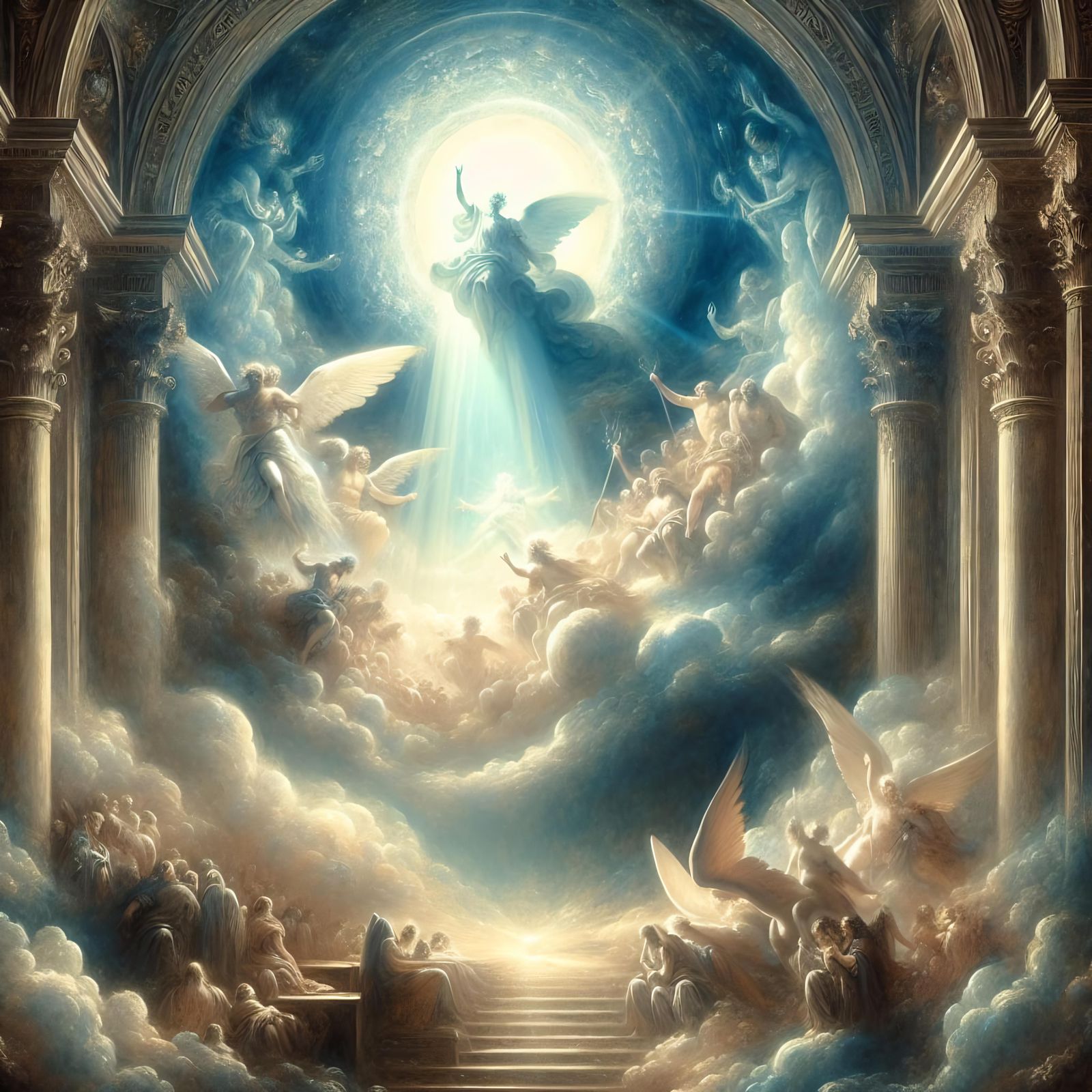 Ethereal Voice Glorifies Name in Divine Scene